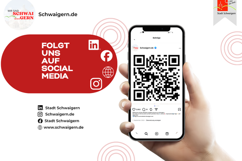 Folge uns auf Social Media