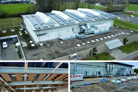 Neue Lüftungsanlage in der Horst-Haug-Halle