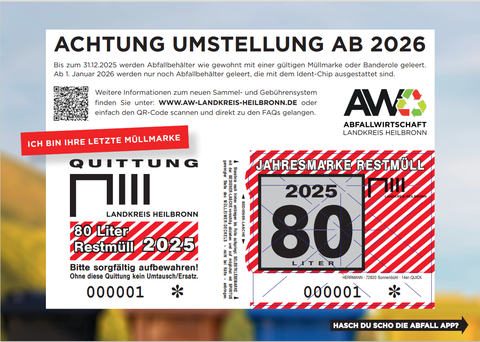 Keine Müllmarken mehr ab 2026