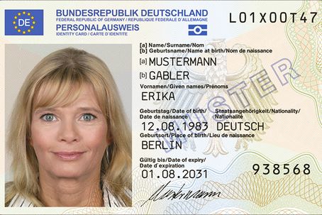 Digitales Lichtbild für Ausweise