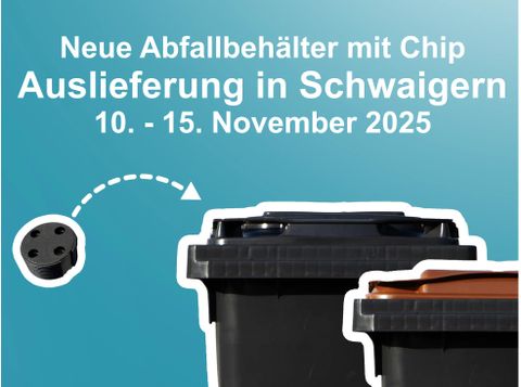 neue Abfallbehälter mit Chip