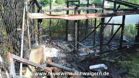 02.06.2015 – Brand einer Gartenhütte