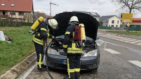 14.03.2020 – PKW Brand in der Kleingartacher Strasse