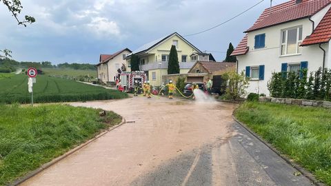 13.05.2024 – Einsätze nach Unwetter in Stetten und Gemmingen