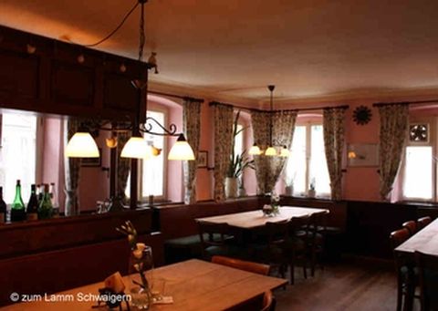 Blick in die urige, rustikale Gastsube